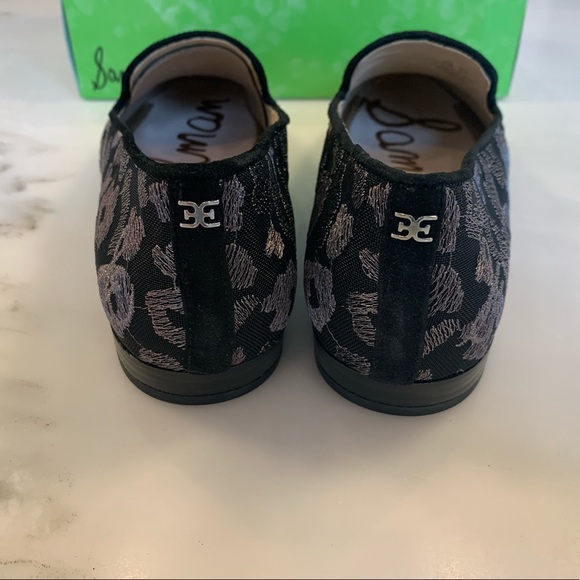Sam Edelman Black Leopard Loafers - Picture 3 of 6